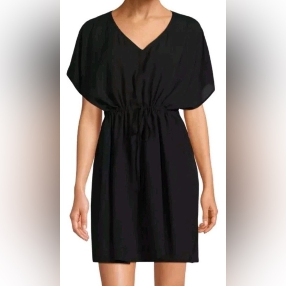 NWOT Women’s Lands’ End Black Swim Cover Up With Drawstring Waistband - XL/XXL
